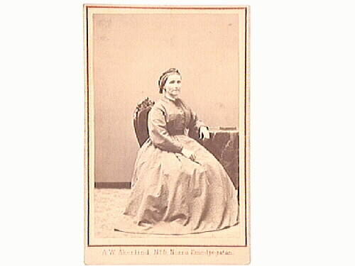 Amalia Thunberg. Foto mellan 1861-1868