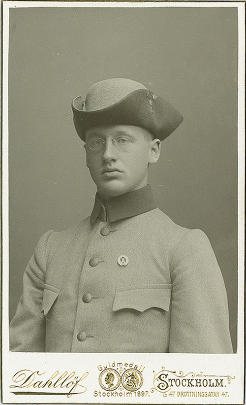Major Per-Erik Malmström (1888-1969). Foto 1908...