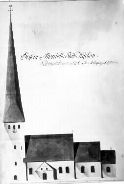 Uppmätning av Torshälla kyrka, utförd av Fredri...