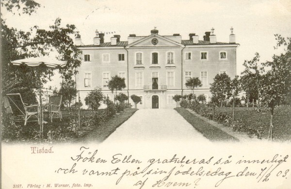Tistad herrgård, vykort från 1903.