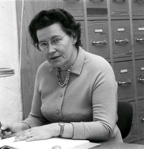 Karin Häggblom, kontorist på Södermanlands museum