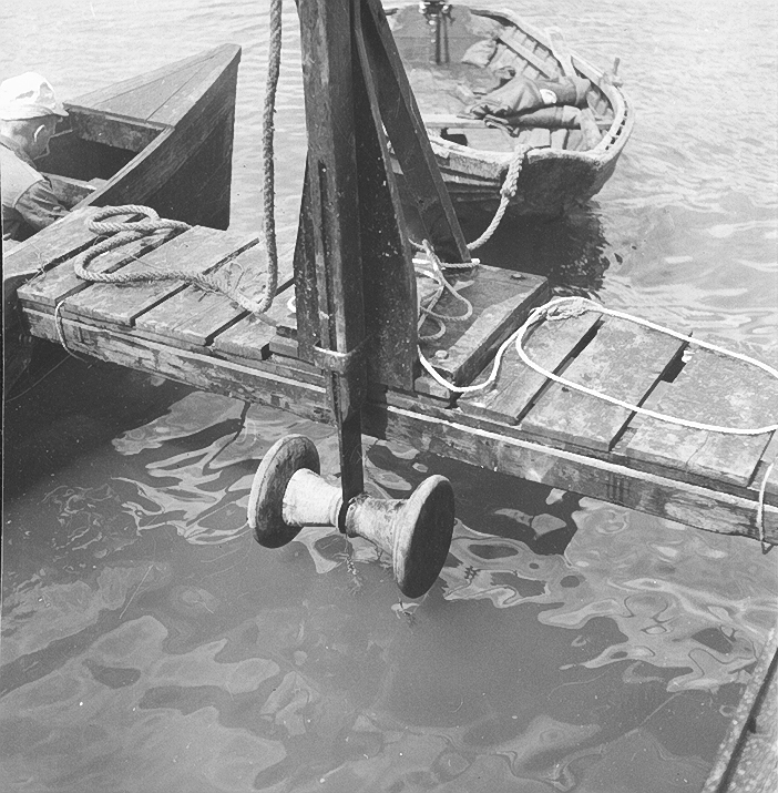 Familjen Högström, fiske på Sjösafjärden 1930-t...