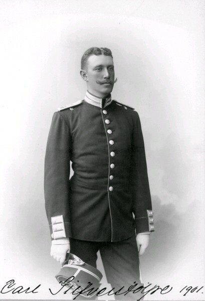Carl Silfverstolpe i uniform.
