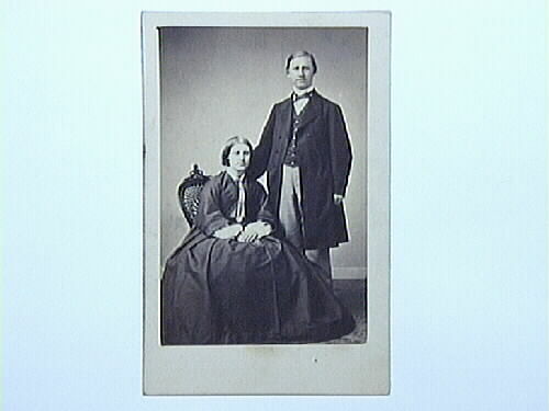 Doktor J Samgelius med fru. Foto 1860-tal