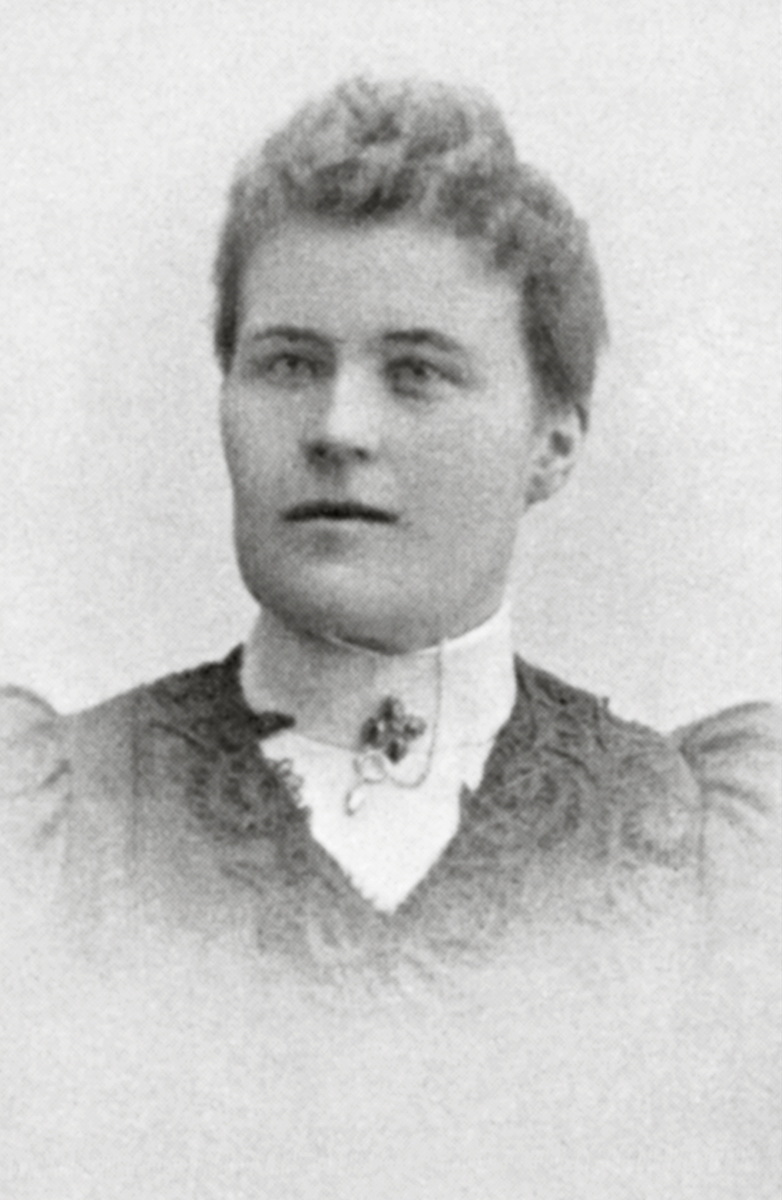 Lärarinnan Ada Gustafsson, den första kvinnan i...
