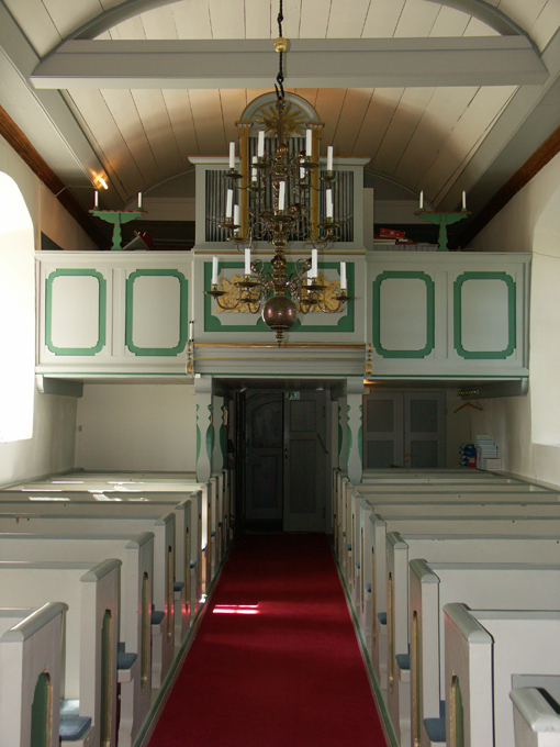Råby-Rekarne kyrka. Interiör, långhus.