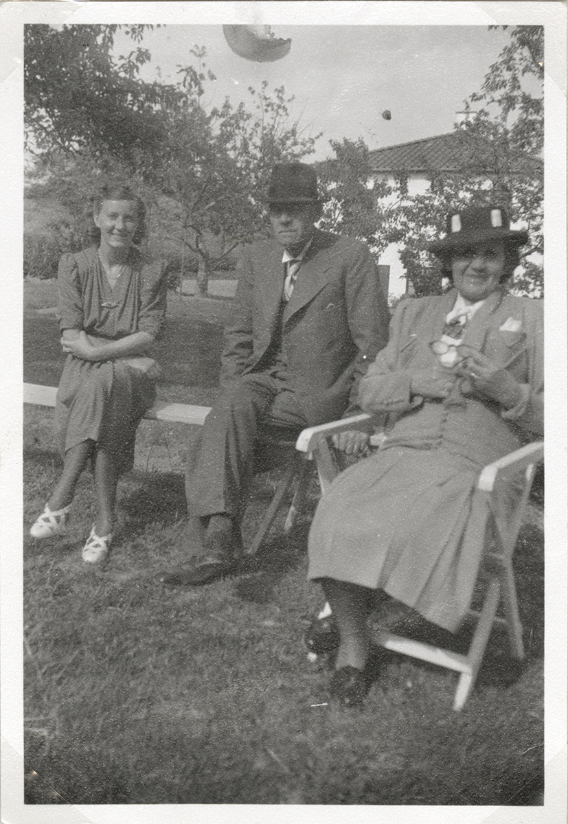 Karin Wohlin och hennes svärföräldrar Per-Marti...