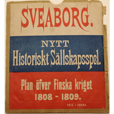 SLM 11956 3 - Sällskapsspel Sveaborg.