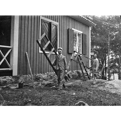 SLM P2017-0566 - Missionskyrkan i Nyköping bygger sommarhem, 1930-talet