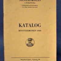 SLM 31171 2 - Skolkatalog för Nyköpings Högre Allmänna Läroverk, höstterminen 1966