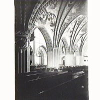 SLM M007356 - Interiör i Floda kyrka, 1890-tal