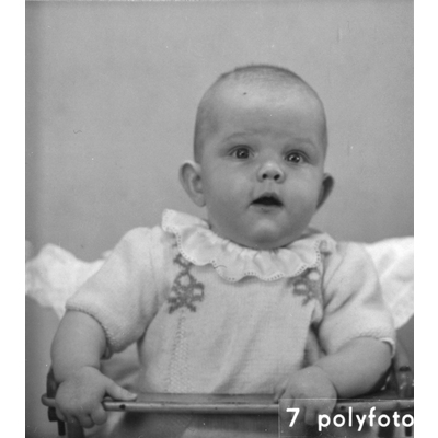 SLM P2021-0310 - Maud Lindberg sex månader, Maud föddes 1946 i Tibble, Skultuna