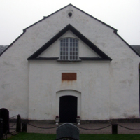 SLM D08-233 - Östra Vingåkers kyrka. Exteriör med huvudingång.