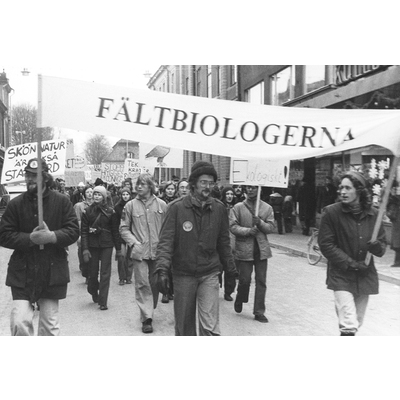 SLM D05-562 - Fältbiologerna demonstrerar, 1970-tal