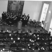 SLM POR57-5660-2 - S:t Nicolai församlingshem i Nyköping, körframträdande 1957