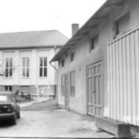 SLM M020367 - Stallet vid S:t Nicolai kyrka. Rivet 1993.