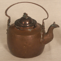 SLM 15318 - Kaffepanna av koppar, bukig form