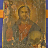 SLM 10395 - Rysk ikon, Kristusbild, 1800-talets förra hälft