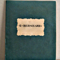 SLM 7228 - Skissbok märkt G. Bernhard, innehåller tuschteckningar med textförklaringar