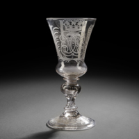 SLM 14102 - Glaspokal från Kungsholmens glasbruk