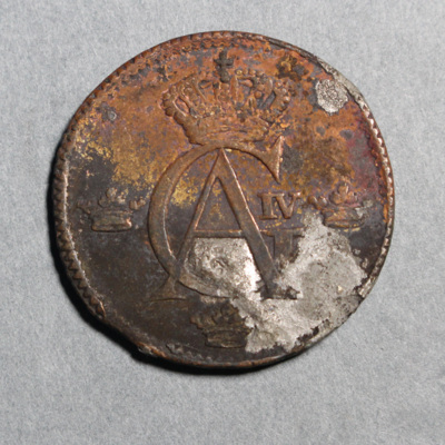 SLM 8311 - Mynt, 1/2 shilling kopparmynt, Gustav IV Adolf, 1803