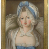 SLM 5051 - Pastell, okänd ung dam, signerad Caroline de Pollet 1779