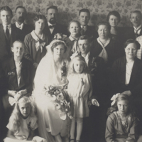 SLM P12-186 - Olle och Agdas bröllop i Betlehem, Björkvik, 1928/1929