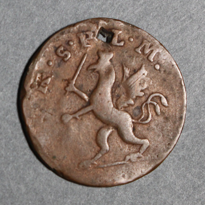 SLM 16415 - Mynt, 3 penningar kopparmynt 1776, Gustav III
