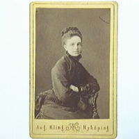 SLM M000716 - Fru Maria Kjellman, foto omkring 1870-talet