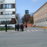 SLM D09-299 - Polisberedskap bakom stadshuset under EU-möte i Nyköping år 2001