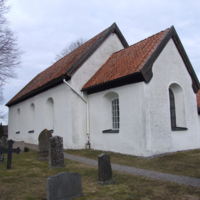 SLM D10-417 - Lids kyrka, exteriör från sydväst