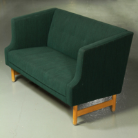 SLM 11266 8 - Stoppad soffa tillverkad på NK:s verkstäder i Nyköping för Sörmlands museum 1959