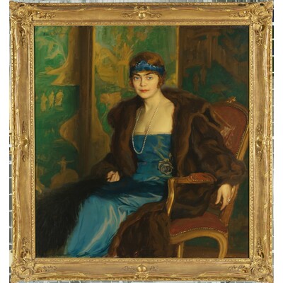 SLM 7030 - Porträtt, Hilda Österman f. Wessén, 1921