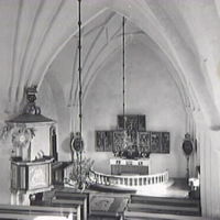 SLM M007871 - Koret i Frustuna kyrka år 1943
