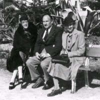 SLM M032631 - Clara Fleetwood, Ernst Mellander och Gwendolen Fleetwood i Italien 1938