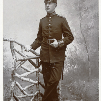 SLM P11-4426 - Visitkort, Govert Indebetou, Södermanlands regemente år 1896