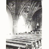 SLM M007355 - Interiör i Floda kyrka, 1890-tal