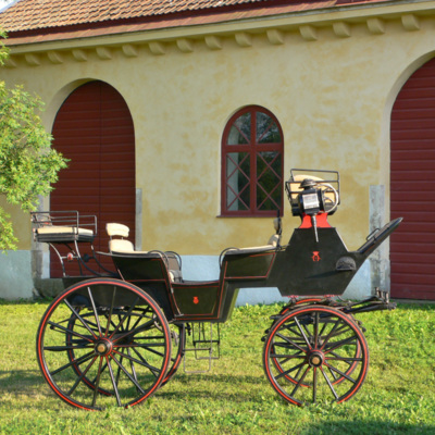 SLM D2016-2068 - Hästvagn, Elghammar ca 1890