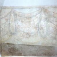 SLM M021640 - Draperimålningar i sakristian
