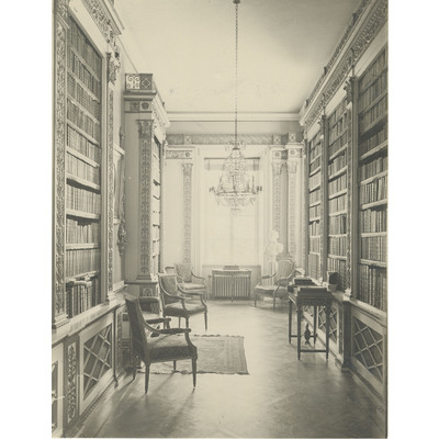SLM M005184 - Biblioteket på Elghammar, ca 1910-tal