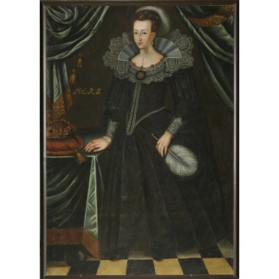 SLM 14027 - Oljemålning, Maria Eleonora av Sverige, tidigt 1600-tal