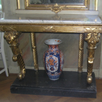 SLM 32445 2 - Väggfast konsolbord med marmorskiva, 1700-talets senare del