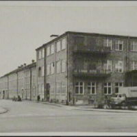SLM 77-5040 - Fors ullspinneriers gamla fabriksbyggnader 1977 i Nyköping
