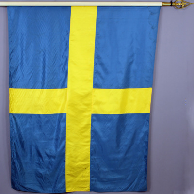 SLM 37595 1-4 - Svenska flaggan, gåva till Manskören SN på Svenska Flaggans dag 1924