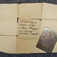 SLM 11747 6a - Kliché av koppar för tillverkning av visitkort 