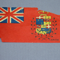 SLM 12316 3 - Julgransprydnad, flagga med Canadas vapen