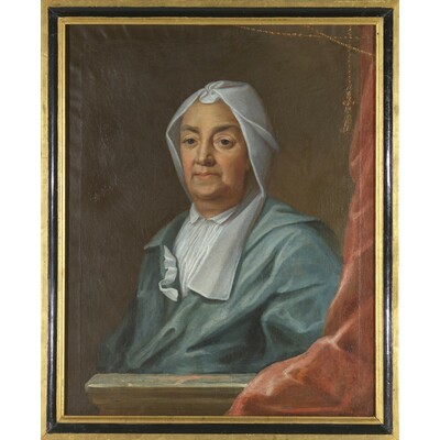 SLM 14098 - Porträtt, Brita Sneckenberg (1654-1737), konstnär Olof Arenius, tidigt 1700-tal