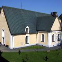 SLM D08-219 - Stora Malms kyrka. Exteriör.