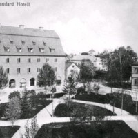 SLM M028559 - Vykort, Standard Hotell, Nyköping, 1915