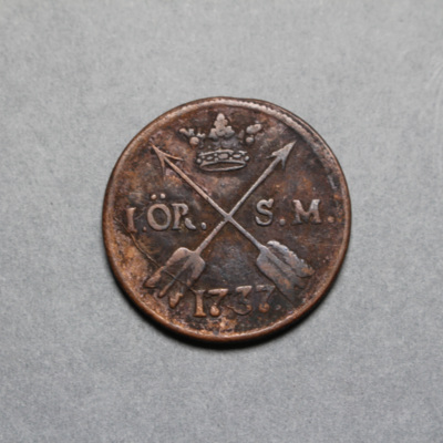 SLM 16888 - Mynt, 1 öre kopparmynt 1737, Fredrik I